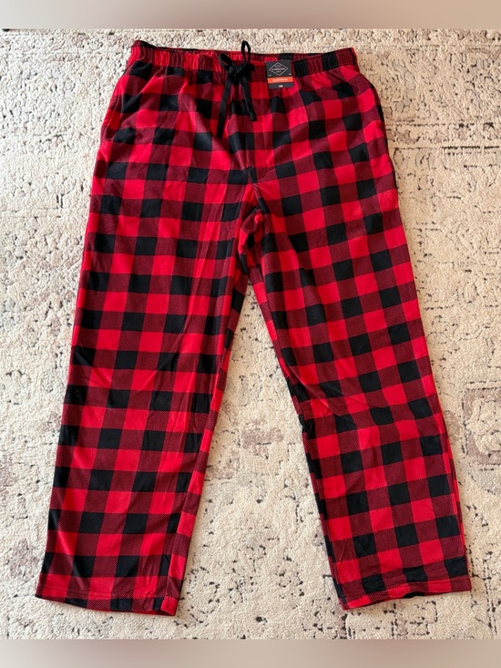 St. John's Bay Other - St. John’s Bay Red Cherry Fleece Sleep Pajama Pants Polyester Men’s Sz: Large
